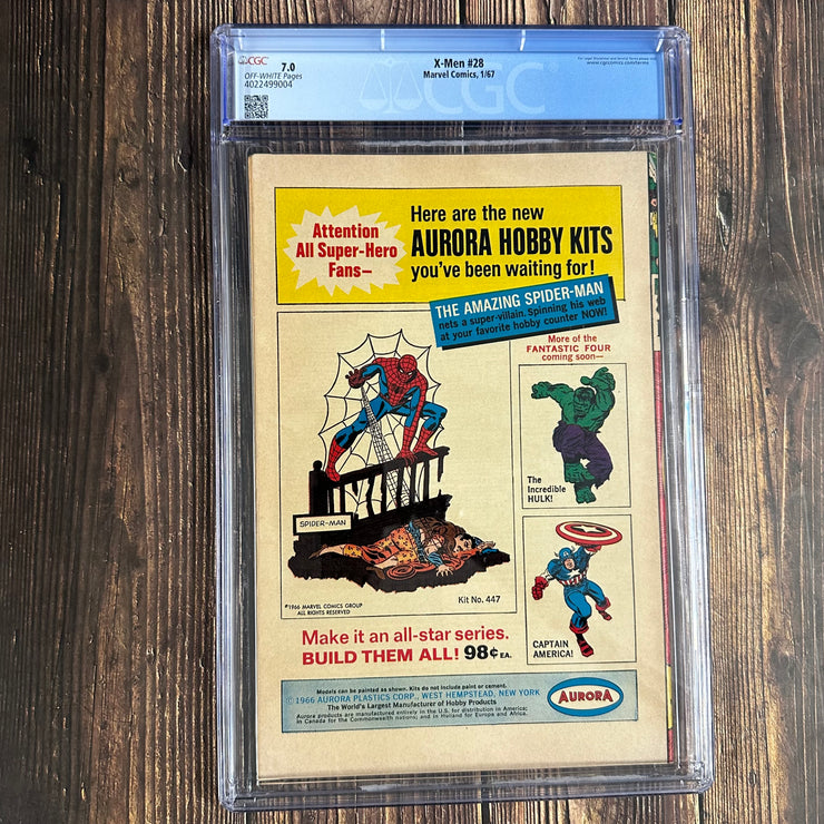 X-Men #28 CGC 7.0 1st full app of Banshee