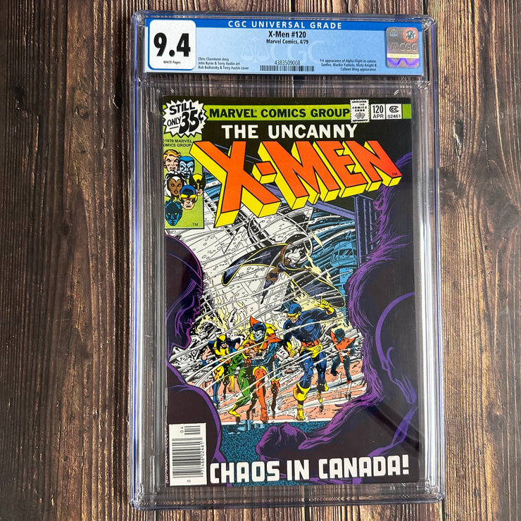 X-Men #120 CGC 9.4 WP, 1st cameo team app of Alpha Flight (cert 9008)