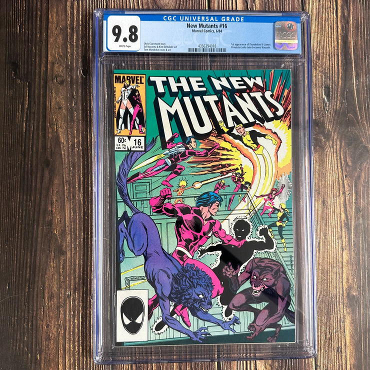 New Mutants #16 CGC 9.8 WP, 1st app of James Proudstar