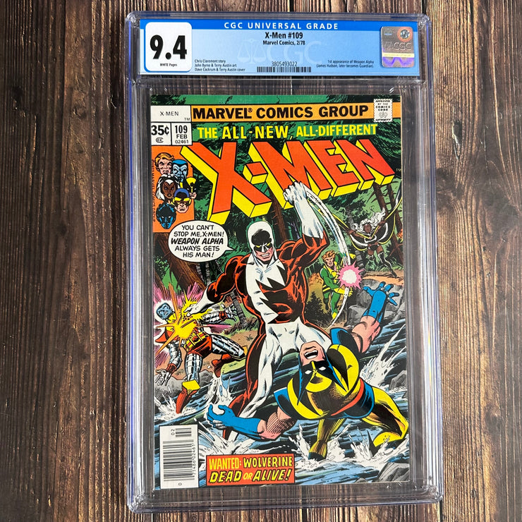 X-Men #109 CGC 9.4 1st app of Weapon Alpha