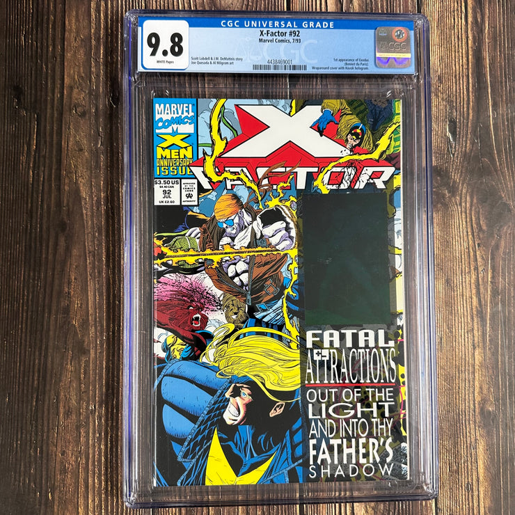 X-Factor #92 CGC 9.8 1st app of Exodus, an Omega Level mutant