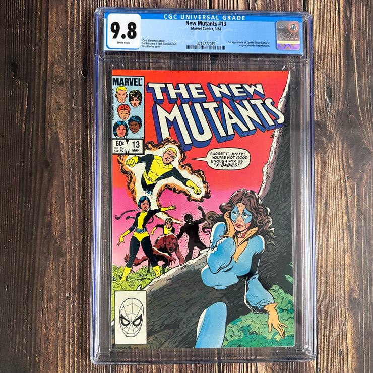 New Mutants #13 CGC 9.8 WP, 1st app of Doug Ramsey, later becomes Cypher