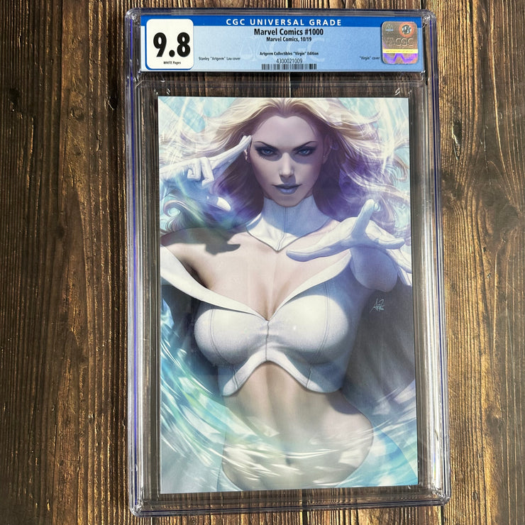 Marvel Comics #1000 CGC 9.8 Variant "Virgin" Cover art by Artgerm