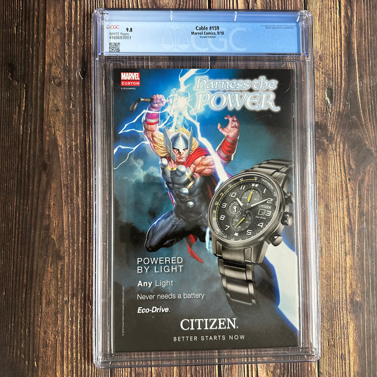 Cable #159 CGC 9.8 1:25 Variant cover by Jay Anacleto