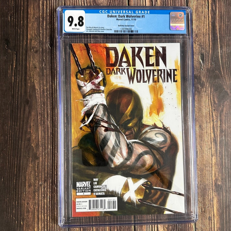 Daken: Dark Wolverine #1 CGC 9.8 1:25 Variant cover by Gabriele Dell'Otto