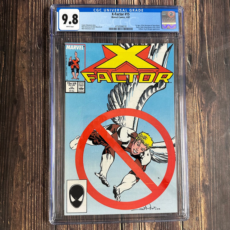 X-Factor #15 CGC 9.8 1st partial team app of the Horsemen of Apocalypse