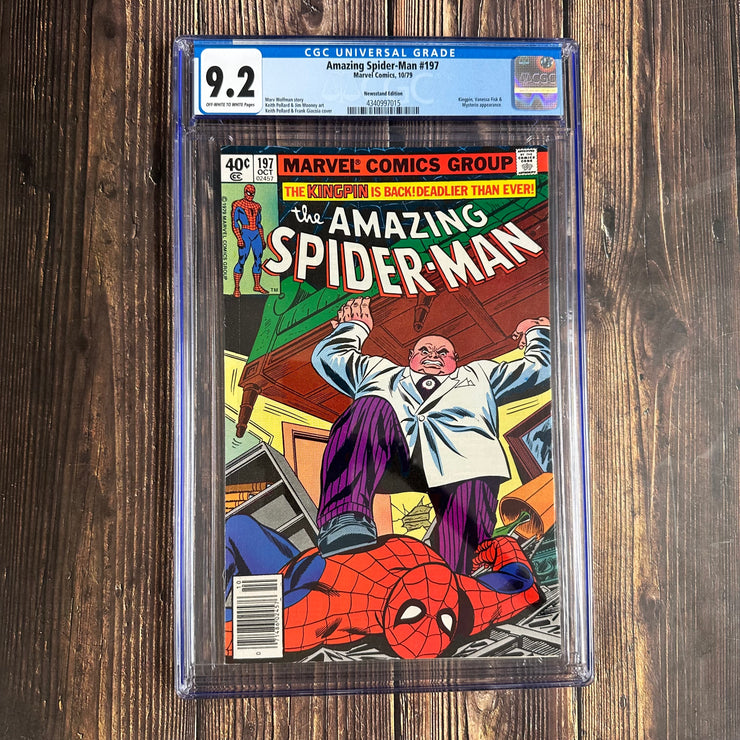 Amazing Spider-Man #197 CGC 9.2 Newsstand, Amazing Kingpin Cover