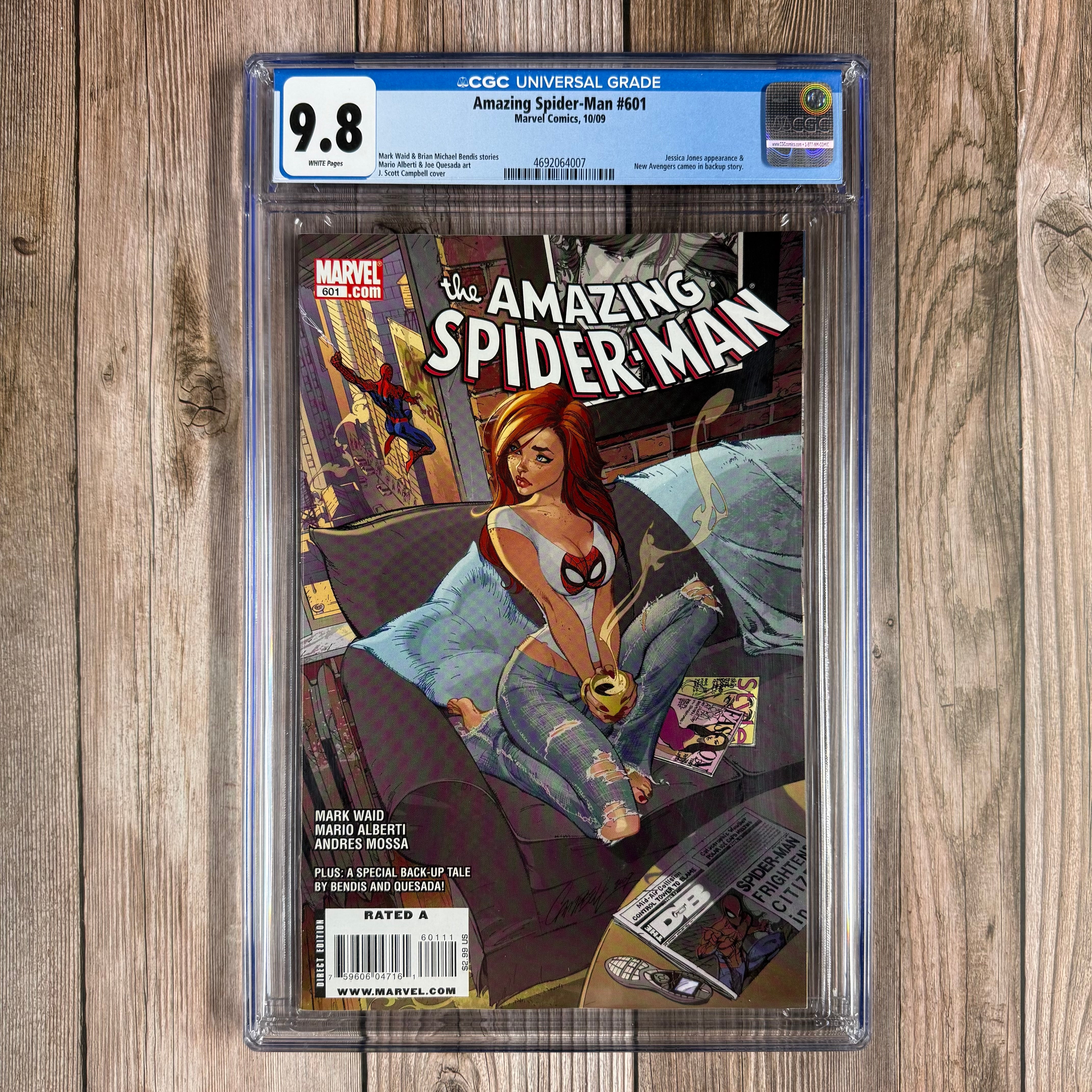 Amazing Spider-Man #601 CGC 9.8 WP Controversial cover art by J
