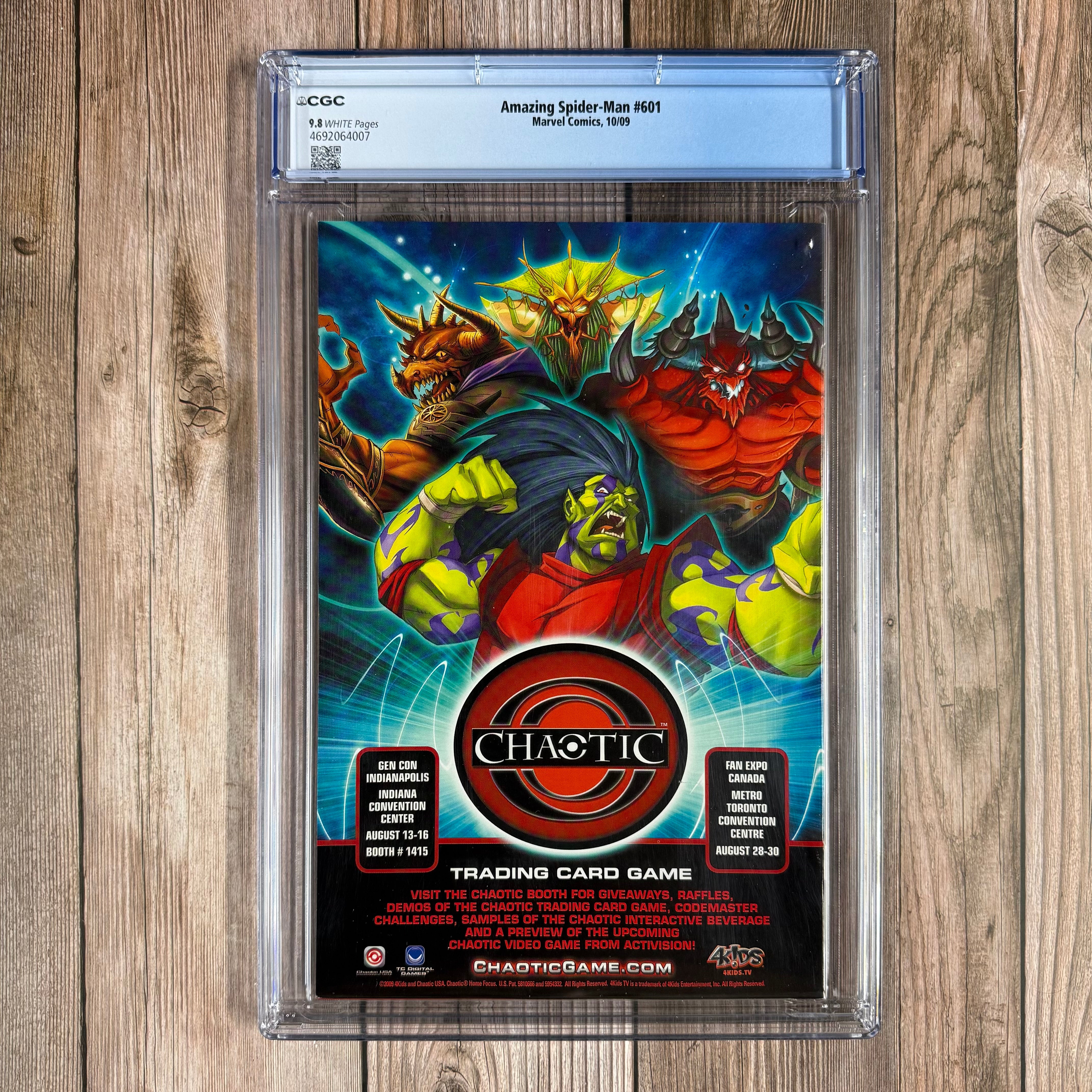 Amazing Spider-Man #601 CGC 9.8 WP Controversial cover art by J