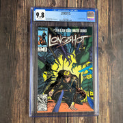 Longshot #3 CGC 9.8 WP, 1st app of Mojo