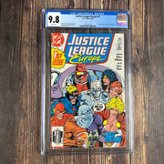 Justice League Europe #1 CGC 9.8 WP, Justice League #1 (5/87) Cover Homage