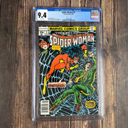 Spider-Woman #5 CGC 9.4 WP, 1st full app of Morgan le Fay since the Golden Age