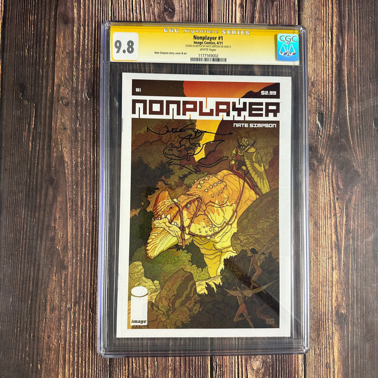 Nonplayer #1 CGC 9.8 Signed & Sketch by Nate Simpson