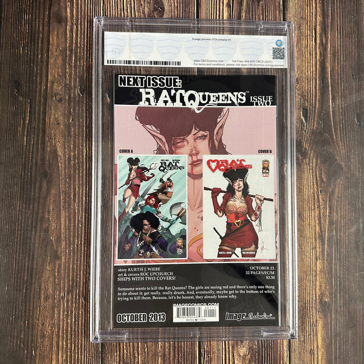 Rat Queens #1 CBCS 9.8 1st team app of the Rat Queens: Hannah, Violet, Dee & Betty