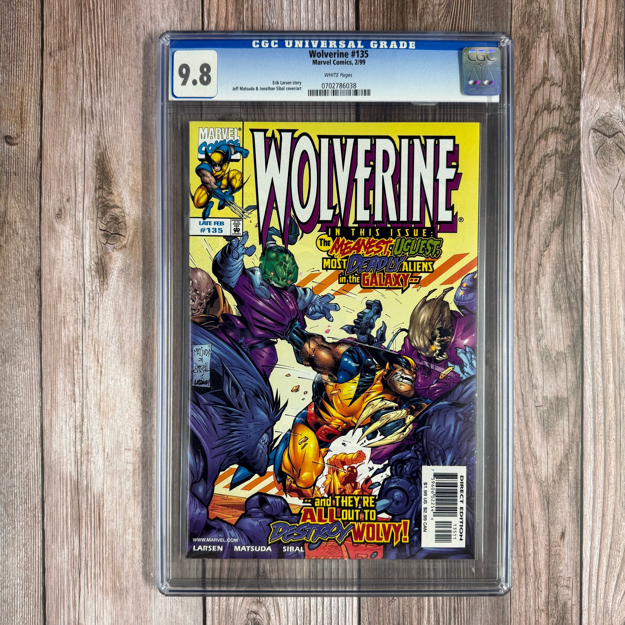 専用　vols 図録　その他まとめ Wolverine #135 CGC 9.8 WP Cover art by Jeff Matsuda (Cert 6038