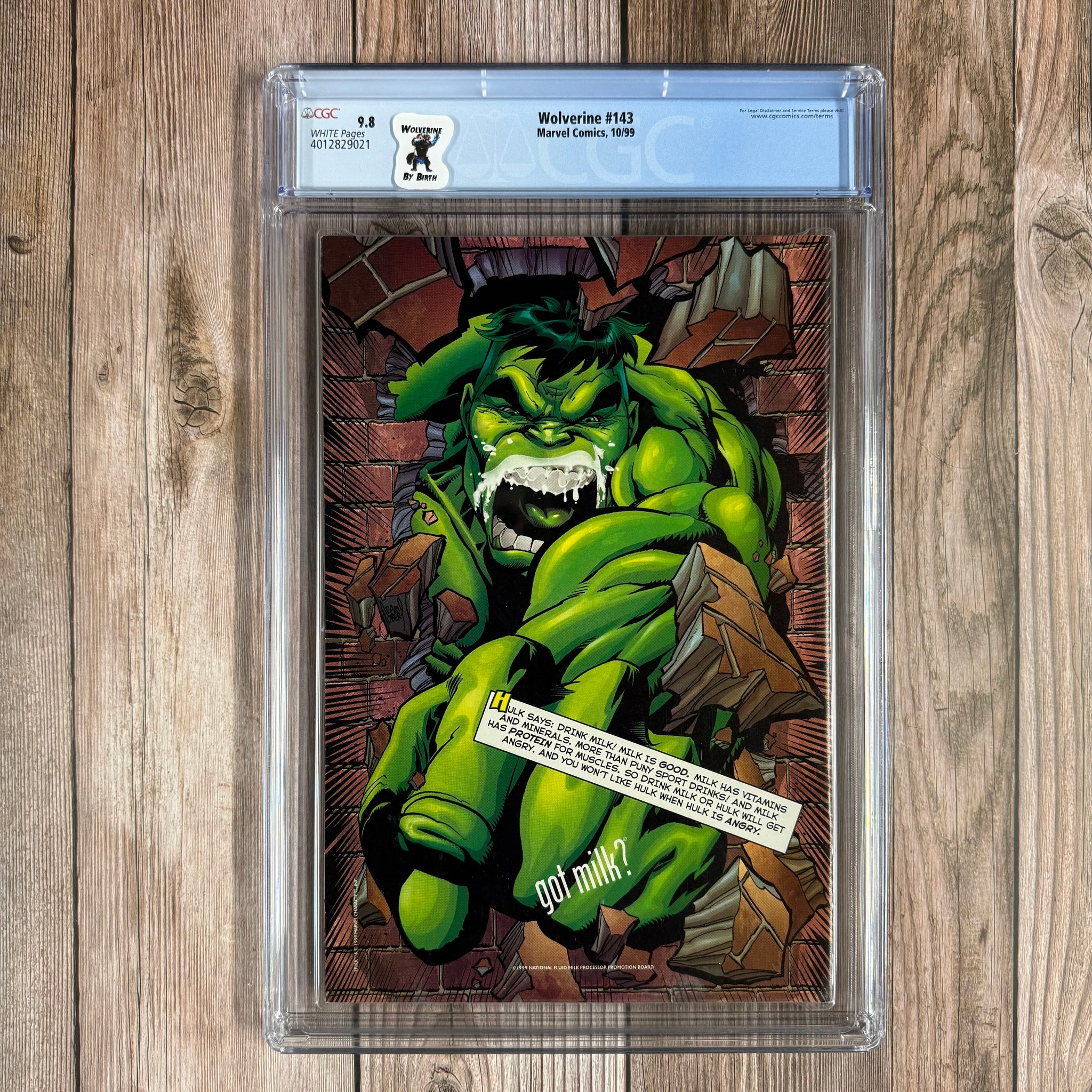 Wolverine #143 CGC 9.8 WP Cover art by Leinil Francis Yu (Cert