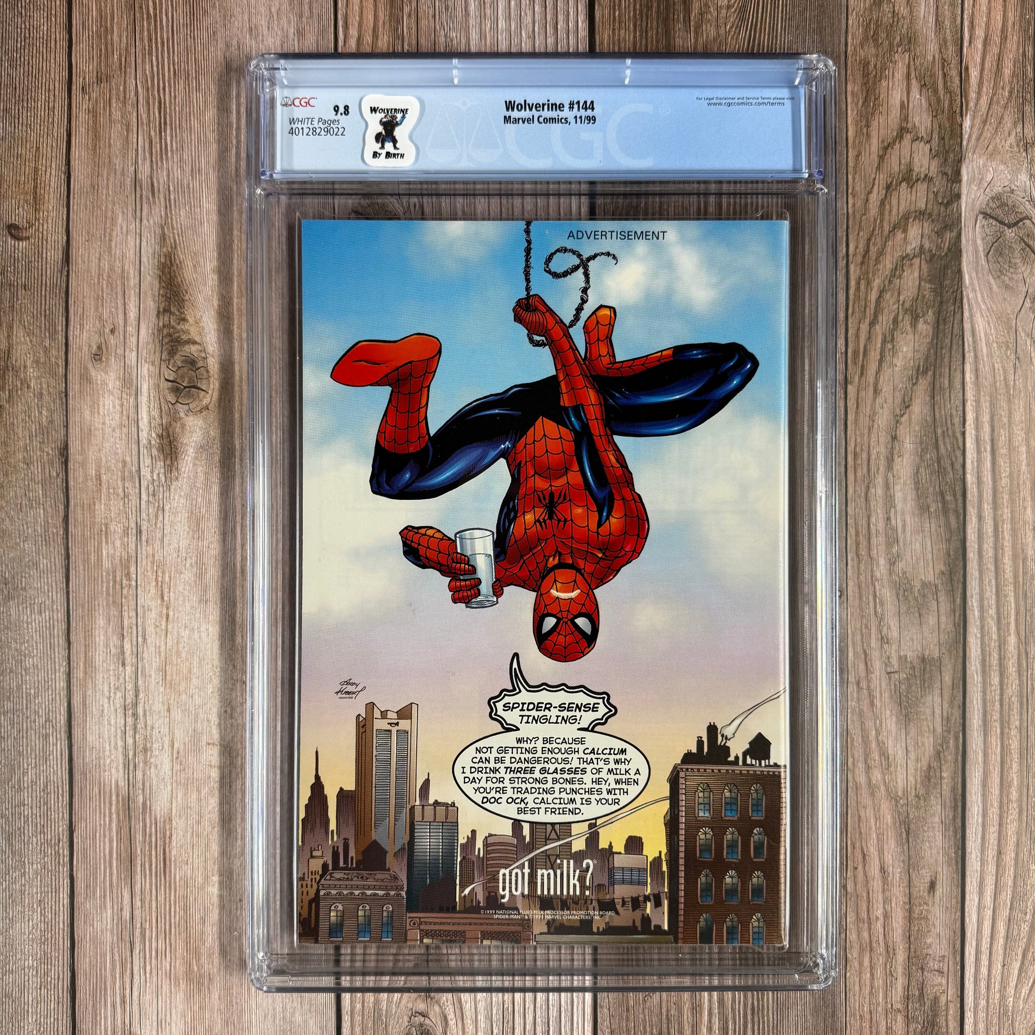 リトグラフ　真作　テリー・マッキヴラガン『The green』ED779/850 Wolverine #144 CGC 9.8 WP Cover art by Mike Miller (Cert 9022