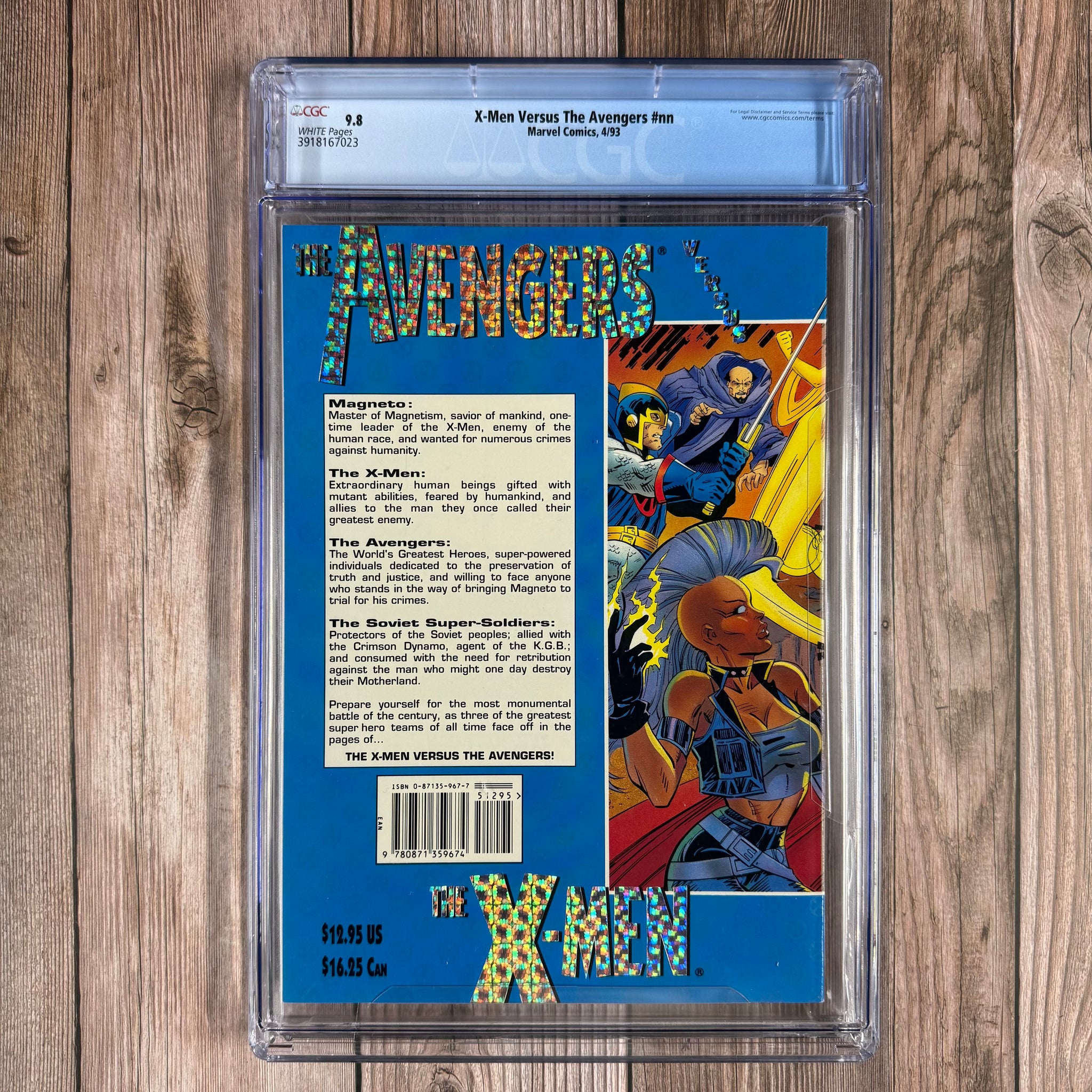 X-Men Versus The Avengers #nn CGC 9.8 WP Cover art by Dan Lawlis
