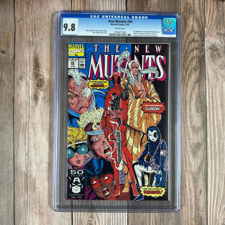 New Mutants #98 CGC 9.8 WP 1st appearance of Deadpool, Copycat & Gideon (cert: 1006)