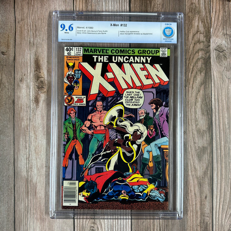 Uncanny X-Men #132 CBCS 9.6 WP Old Label, 1st full team appearance of the Hellfire Club, NEWSSTAND EDITION
