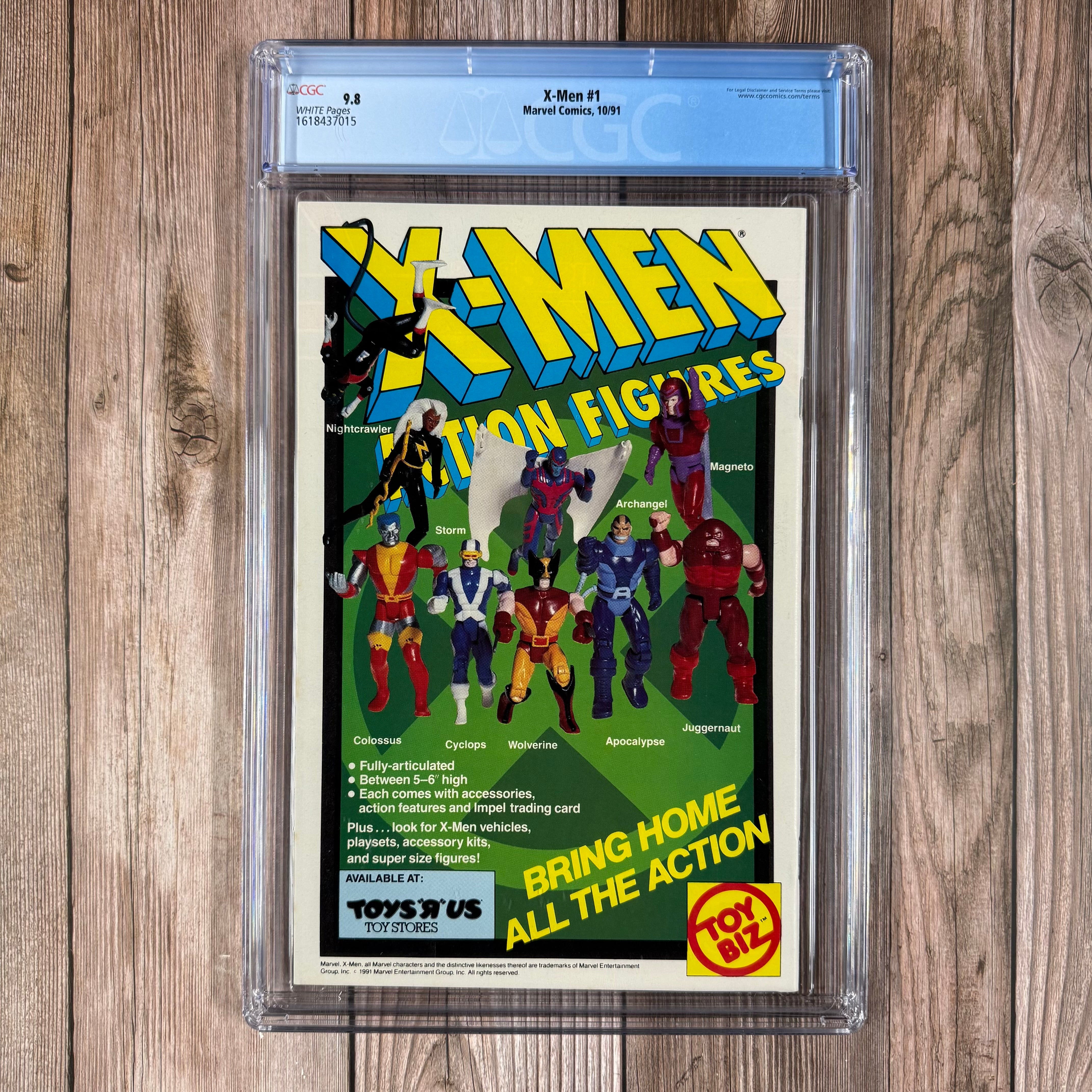 X-Men #1 CGC 9.8 WP Cover art by Jim Lee, One of four connecting