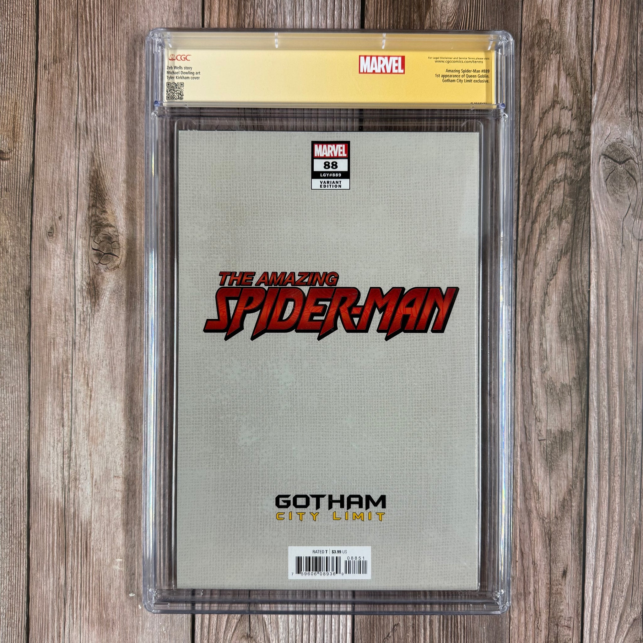 Amazing Spider-Man #88 CGC 9.8 WP Custom Label, SS Signed by Tyler