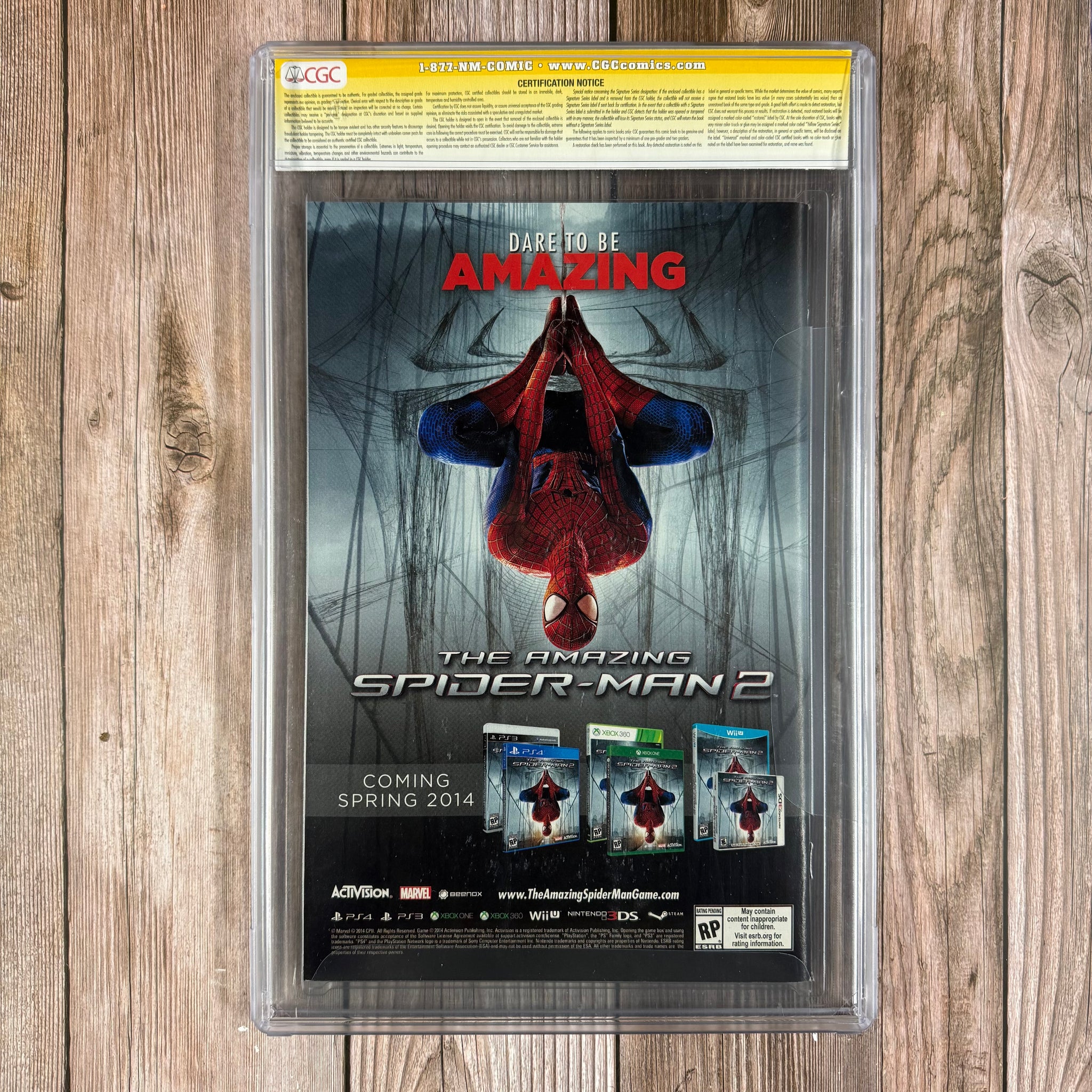 Amazing Spider-Man #1 CGC 9.8 WP SS Signed by Stan Lee, Humberto
