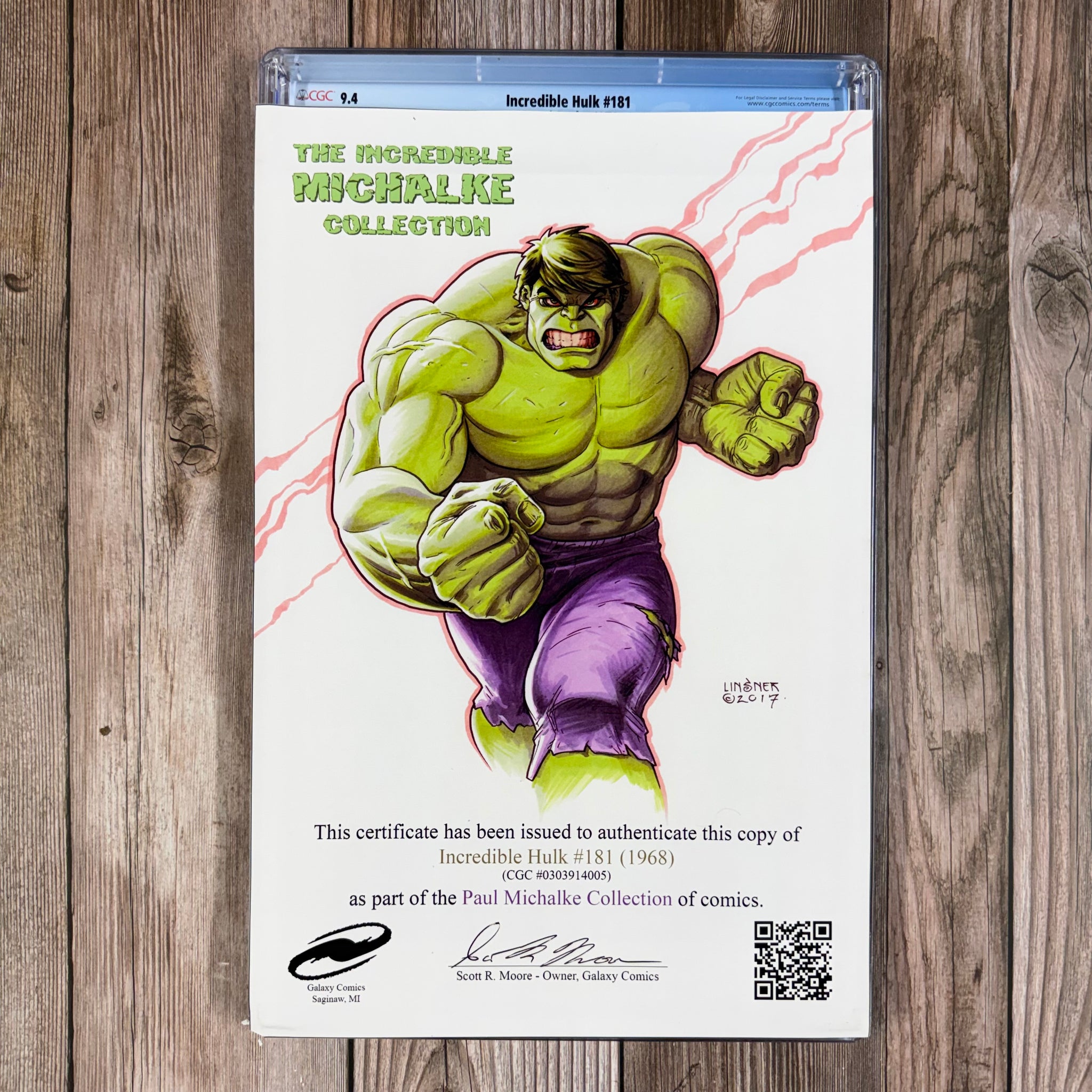 Incredible Hulk #181 CGC 9.4 WP 1st Appearance of Wolverine, Paul