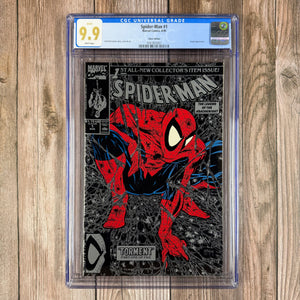 Spider-Man #1 CGC 9.9 WP MINT Silver Edition, ICONIC Cover art by Todd McFarlane (Cert 2007)