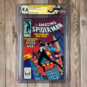 Amazing Spider-Man #252 CGC 9.6 WP Custom Label, SS Signed by Tom DeFalco and Ron Frenz,1st Appearance of Black Costume (Cert 3001)