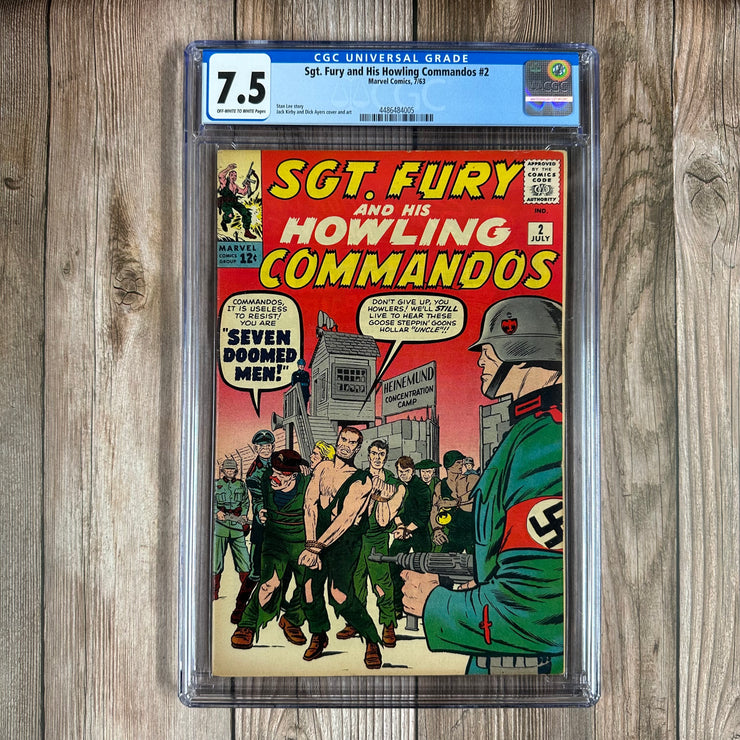 Sgt. Fury and His Howling Commandos #2 CGC 7.5 2nd appearance of Sgt. Nick Fury & the Howling Commandos (Cert: 4005)