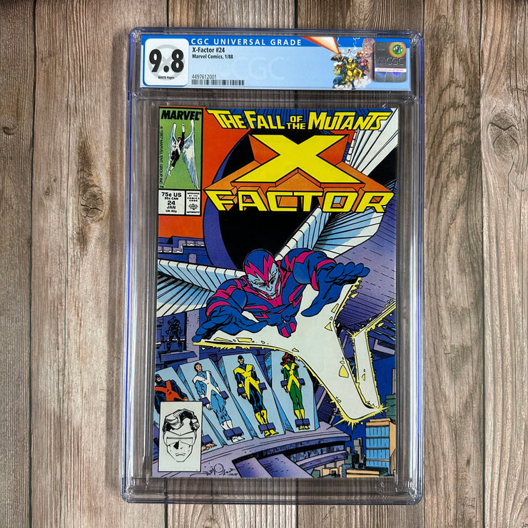 X-Factor #24 CGC 9.8 WP Custom Label, 1st cover and 2nd appearance of Angel as the Horseman, Death