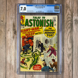 Tales to Astonish #50 CGC 7.0 WP 1st Appearance of Human Top, later becomes Whirlwind, 3rd Appearance of Giant-Man (Cert 4003)