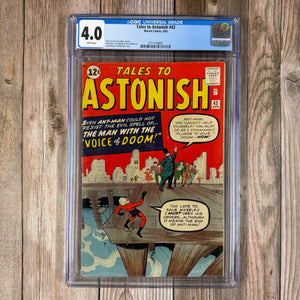 Tales to Astonish #42 CGC 4.0 WP Cover art by Jack Kirby and Sol Brodsky (Cert 4007)