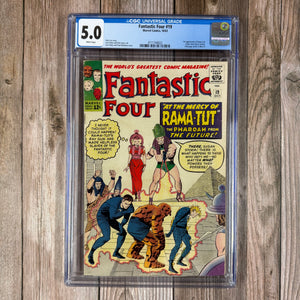 Fantastic Four #19 CGC 5.0 WP 1st Appearance of Rama-Tut, later revealed to be Kang the Conqueror, AD for X-Men #1 (Cert 4022)