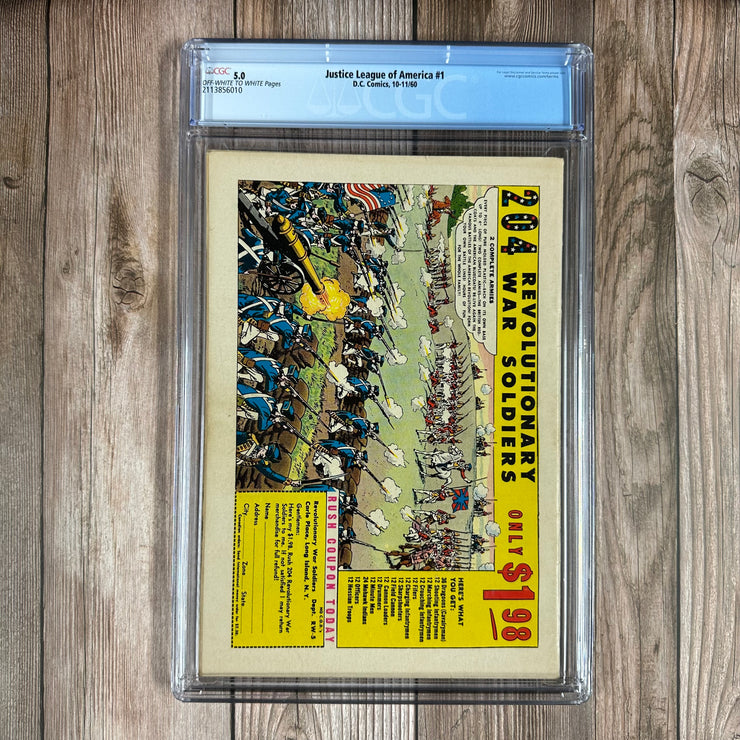 Justice League of America #1 CGC 5.0 1st solo-titled Justice League of America series, 1st appearance of Despero