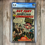 Sgt. Fury and His Howling Commandos #1 CGC 2.5 WP 1st appearance of Sgt. Nick Fury, 1st team appearance of the Howling Commandos