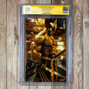 Victor Garduno Artbook #1 CGC 10 WP Gem Mint SS Signed by Victor Garduno Bushido Claw LE Edition B Virgin Cover LOW PRINT, manufactured with "LE 36" printed directly on the front cover (Cert 6002)