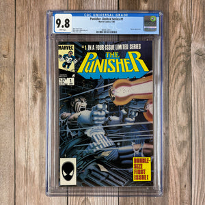Punisher Limited Series #1 CGC 9.8 WP CLASSIC Cover art by Mike Zeck, 1st solo series featuring the Punisher (Cert 2012)