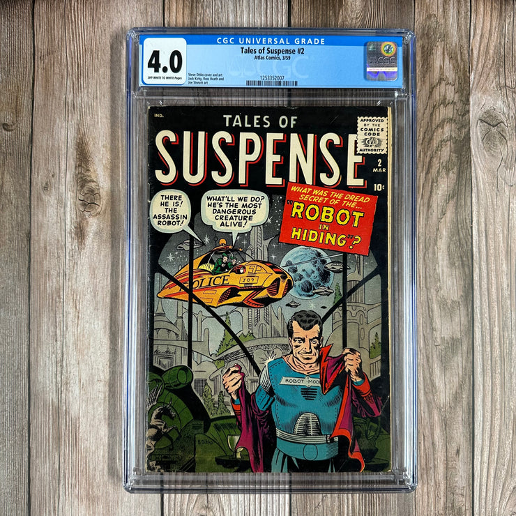 Tales of Suspense #2 CGC 4.0 Cover art by Steve Ditko