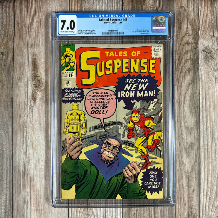 Tales of Suspense #48 CGC 7.0 Debut of Iron Man's 'Model II' armor, classic red & gold