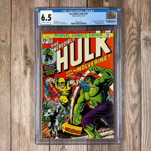 Incredible Hulk #181 CGC 6.5 1st full appearance of Wolverine  (Cert 0001)