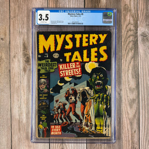 Mystery Tales #8 CGC 3.5 Pre-Code Horror Classic Werewolf Cover (Cert 3012)