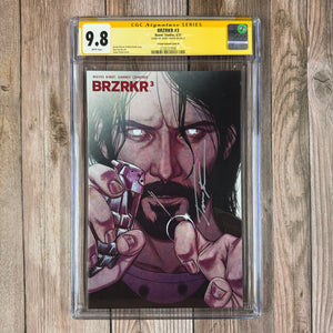 BRZRKR #3 CGC 9.8 WP SS Signed by Jenny Frison, Frison, 1:100 Variant Cover B (Cert 7008)