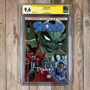 Spawn #248 CGC 9.6 WP SS Signed by Todd McFarlane, Low Print Run (Cert 0006)