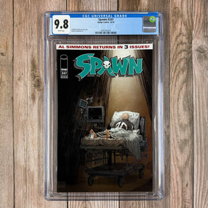 Spawn #247 CGC 9.8 WP Cover art by Todd McFarlane, Low Print Run (Cert 5018)