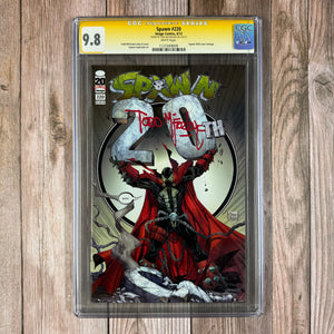 Spawn #220 CGC 9.8 WP SS Signed by Todd McFarlane, 20th Anniversary Issue & Spawn #200 Cover Homage (Cert 9009)