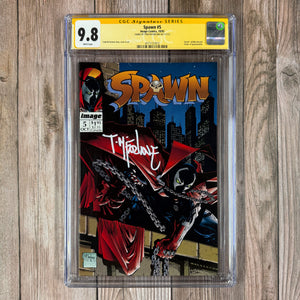 Spawn #5 CGC 9.8 WP SS Signed by Todd McFarlane, 1st Appearance of Billy Kincaid (Cert 1012)