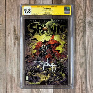 Spawn #100 CGC 9.8 WP SS Signed by Todd McFarlane, Capullo Variant Cover (Cert 4024)