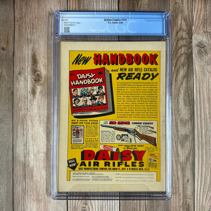 Action Comics #121 CGC 7.0 CHRISTINE FARRELL COMPLETE DC COLLECTION, Cover by Wayne Boring